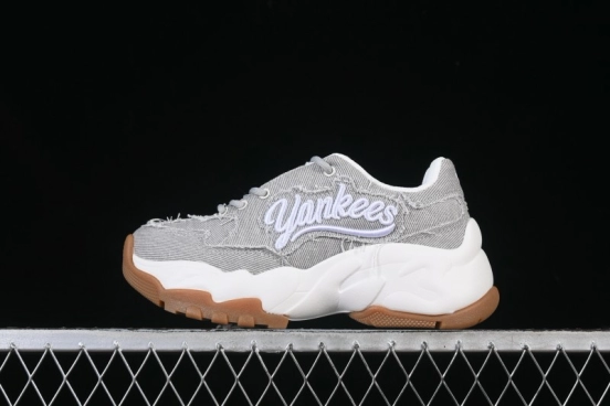 Adidas NY MLB Bigball Chunky Vintage Cursive Height-Increasing Platform Sneakers - 3ASHVT25N50GRL