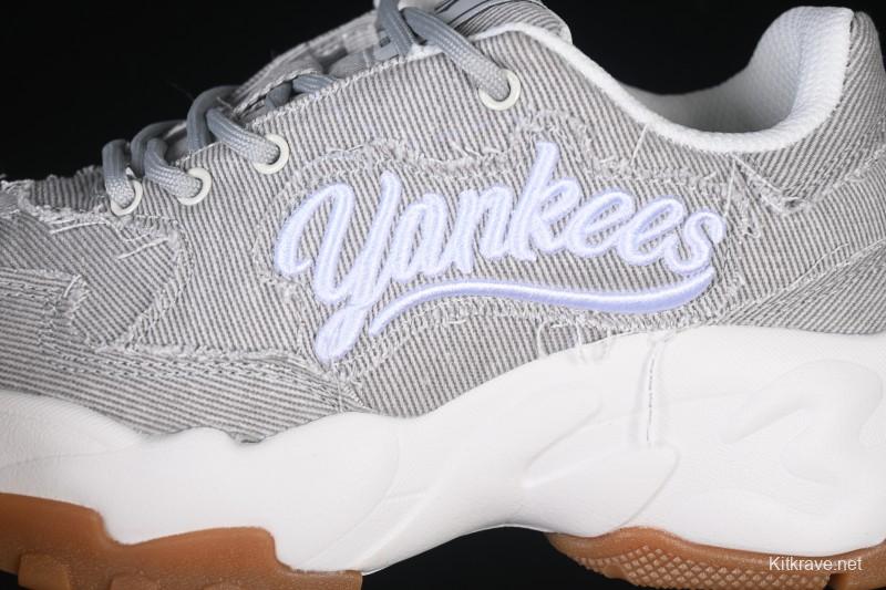 Adidas NY MLB Bigball Chunky Vintage Cursive Height-Increasing Platform Sneakers - 3ASHVT25N50GRL