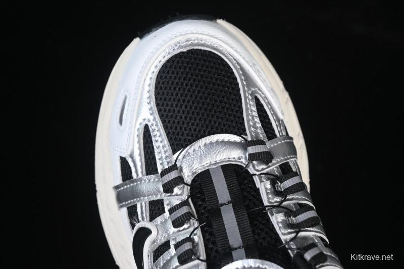 Nike P-6000 Retro Casual Sports Kids Shoes - Silver Red Black Swoosh