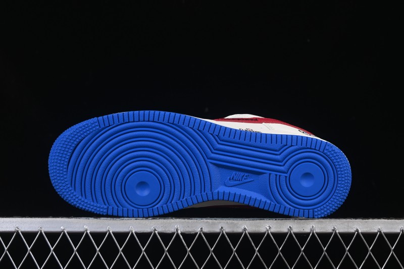 Nike Air Force 1 '07 Low NBA Collaboration Clippers Blue Red Casual Sneakers - QW5606-274