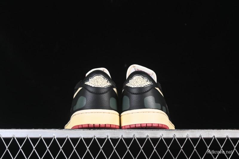 Nike Nigel Sylvester x Air Jordan 1 Low Lifestyle Casual Sneakers - IB8958-001