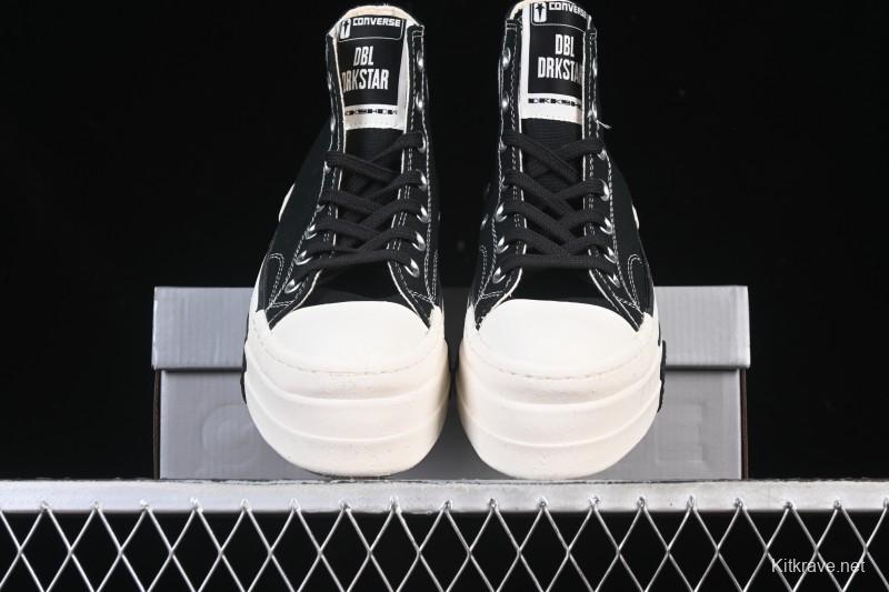 Rick Owens Drkshdw Converse Chuck 70 High Top Platform Casual Canvas Shoes - A06754C