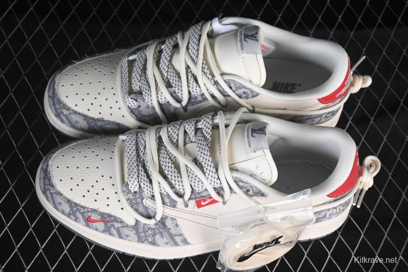 Nike Travis Scott x Fragment Design x Air Jordan 1 Low OG SP AJ1 Low Top Casual Sneakers - HT5088-602