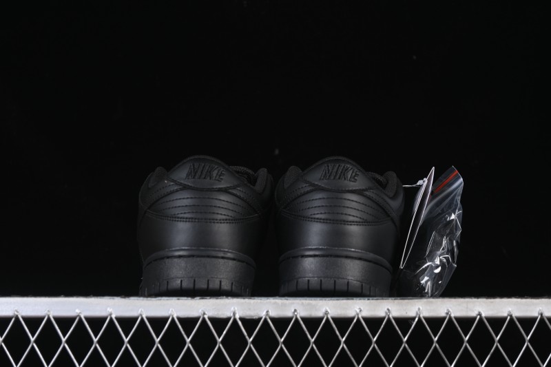 Nike SB Dunk Low Pro ISO Triple Black Skate Shoes - FJ1674-001