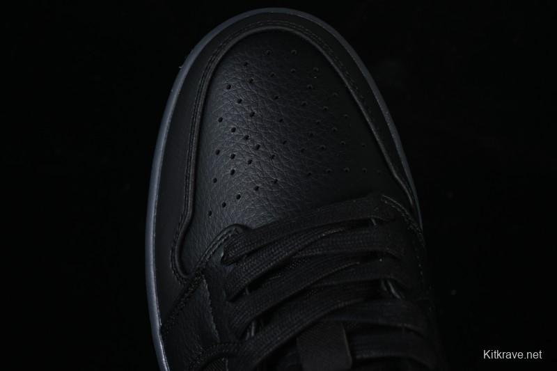 Nike Air Jordan 1 Low AJ1 Black White Canvas Patch Low Top Casual Basketball Shoes - HV5968-001