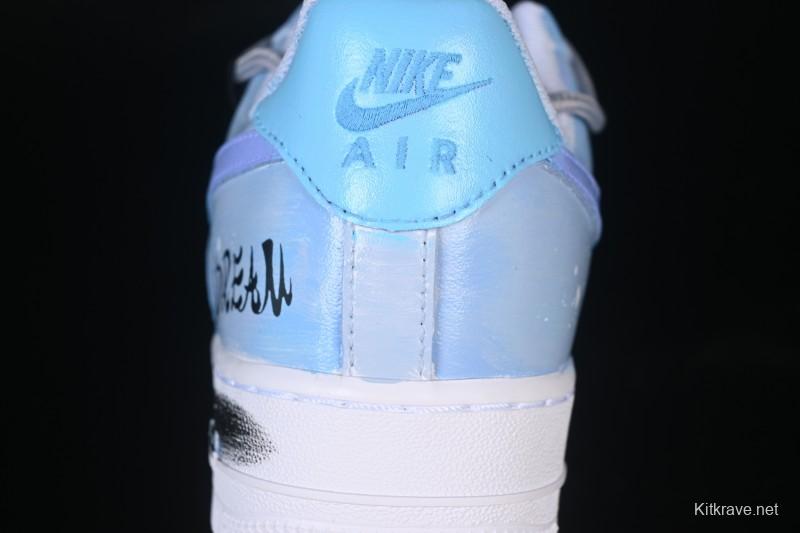 Nike Air Force 1'07 Low Chasing Dream Hand-Painted Graffiti Casual Sneakers - CW2288-101