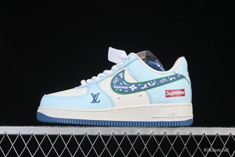 Nike Air Force 1 '07 Low LV Collaboration White Blue Casual Sneakers - YF9511-809