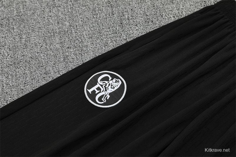 Player Version 25/26 Chelsea Color Blue T90 Half Zipper Jacket+Long Pants