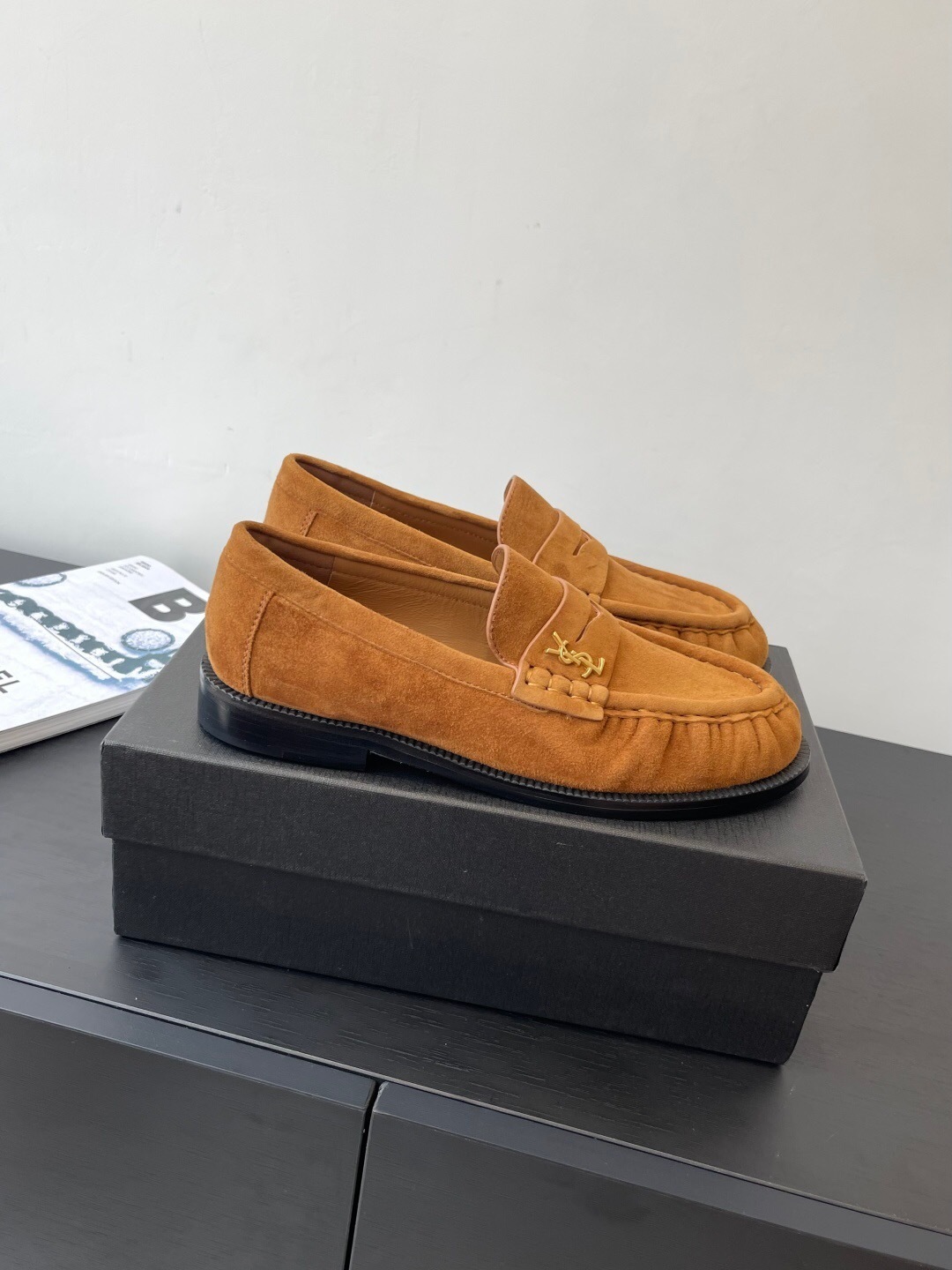 Saint Laurent Classic Loafer Half-Drag Mule Shoes - KFY00350