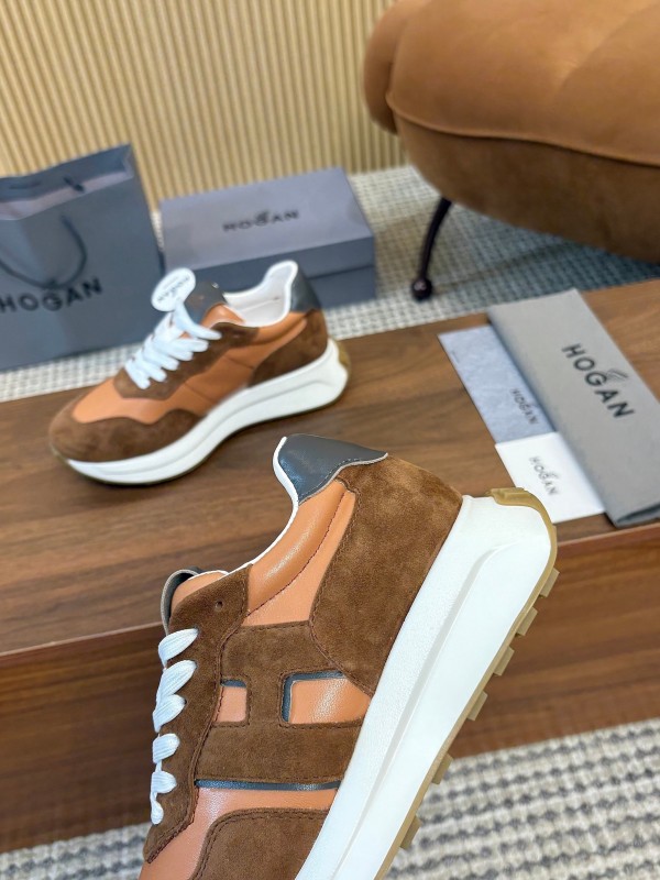 Hogan H-STRIPES Series Couple Thick Sole Dad Shoes Airship Shoes Casual Sports Shoes - AS00350
