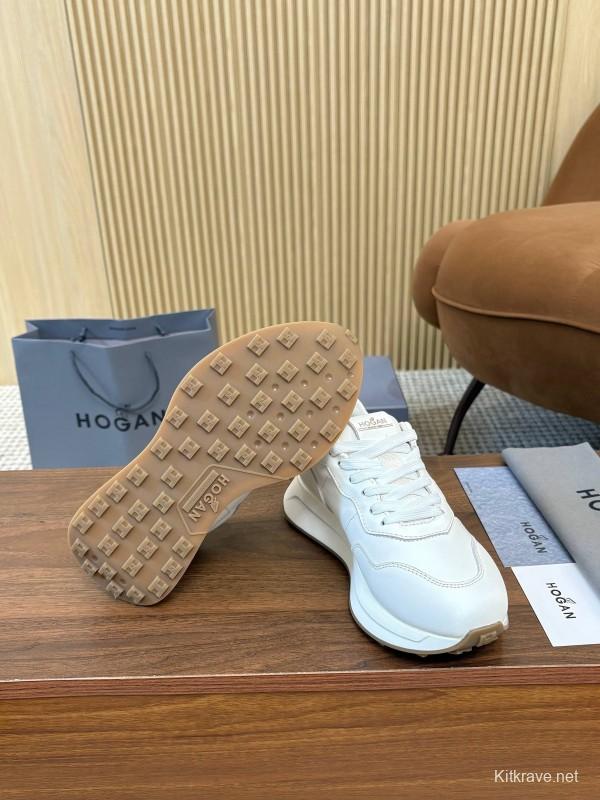 Hogan H-STRIPES Series Couple Thick Sole Dad Shoes Airship Sneakers - AS00350