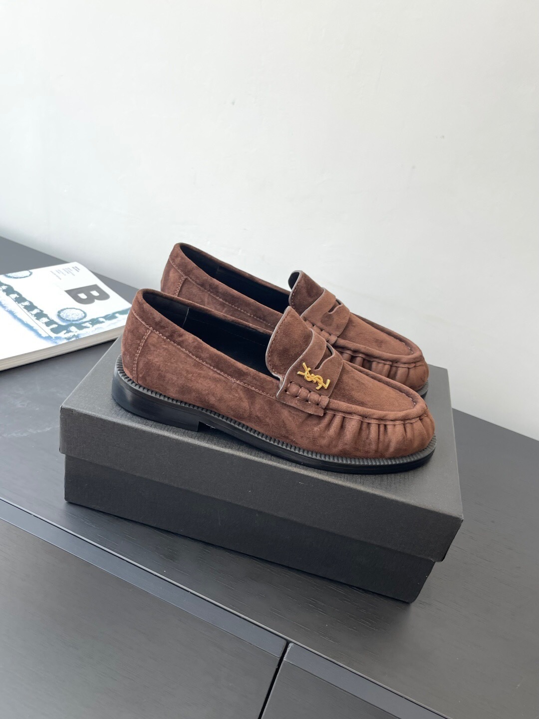 Saint Laurent Classic Loafer Half-Drag Slippers - KFY00350