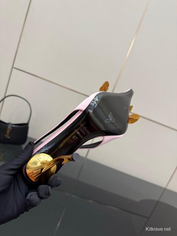 Saint Laurent 25FW Spring Collection Rose Thorn High Heels - KFY00320