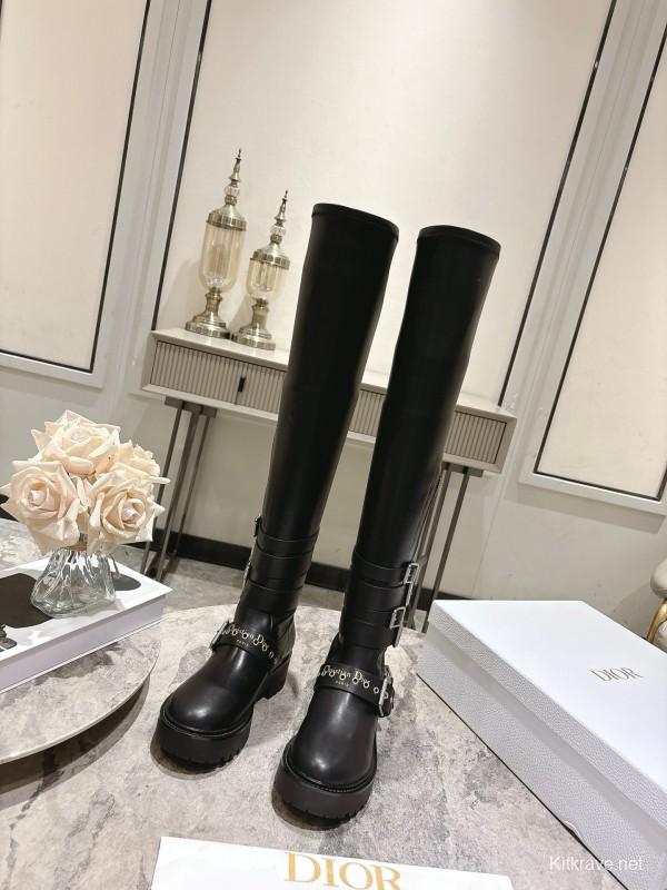 Dior 2025/SS Punk Style Strap Ankle Boots - KFY00500