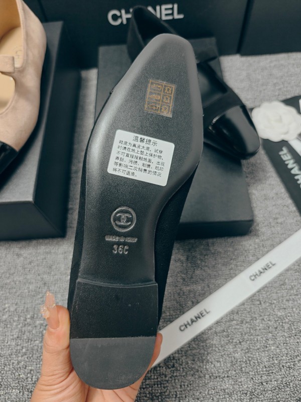 Chanel Classic Slingback Bow Flats - LY00290