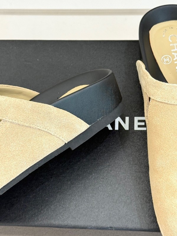 Chanel Classic CC Rhinestone Birkenstock Sandals - KFY00280