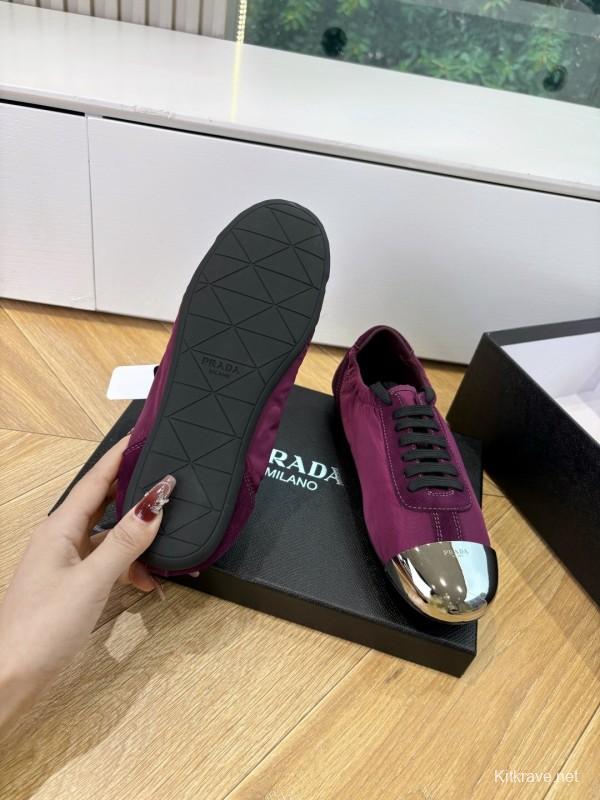 Prada 2025 SS Metal Toe Thin Sole Training Shoes Casual Shoes - LY00280