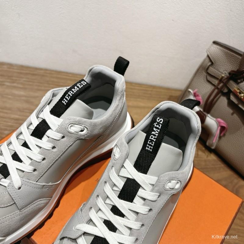 Hermès 2025/SS Autumn Winter New Boot-Type Shoes with British Color Blocking Design - AS00410