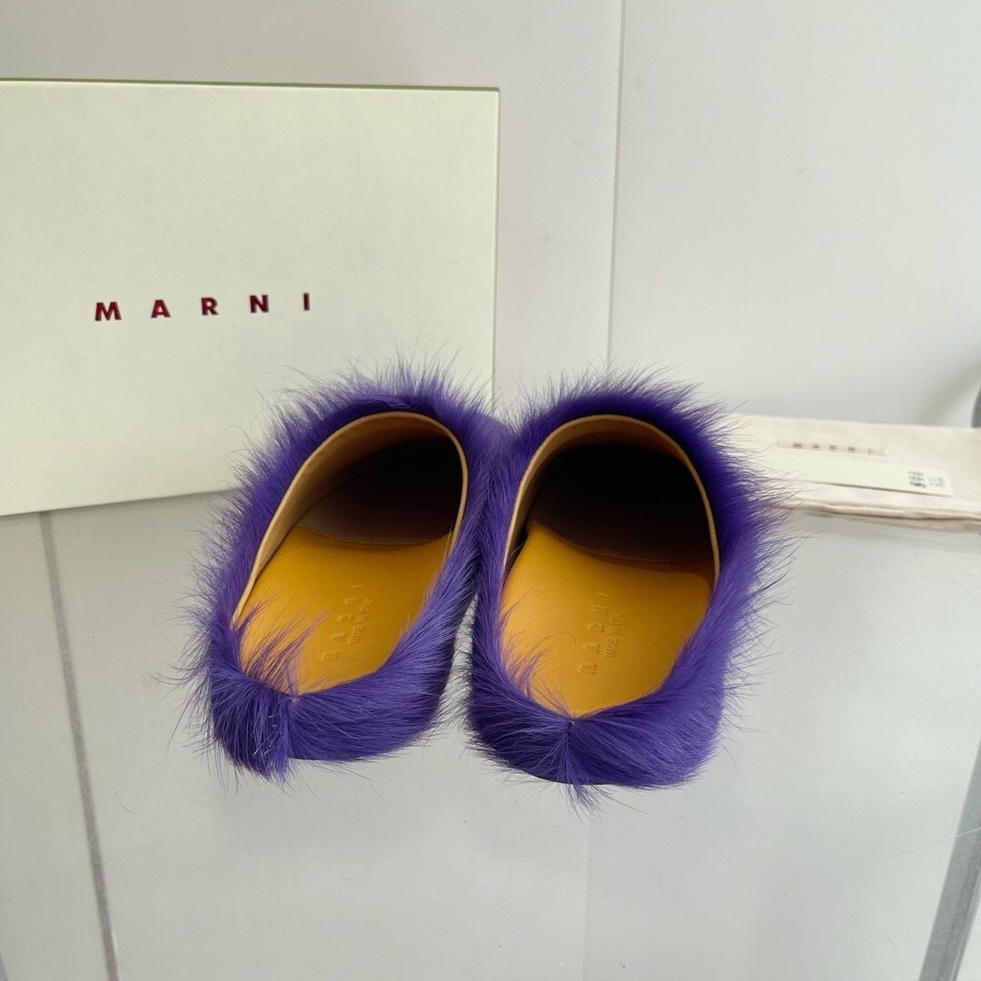 Marni 2025/SS Pony Hair Loafer Shoes - LY00