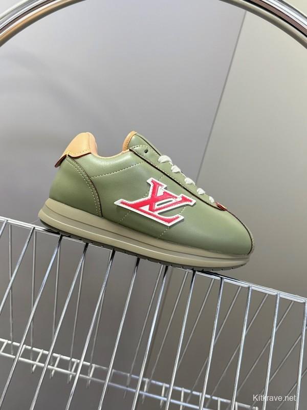 Louis Vuitton 2025 SS LV x Pharrell Williams Runway Platform Sneakers Retro Running Shoes - KFY00380/KFY00390