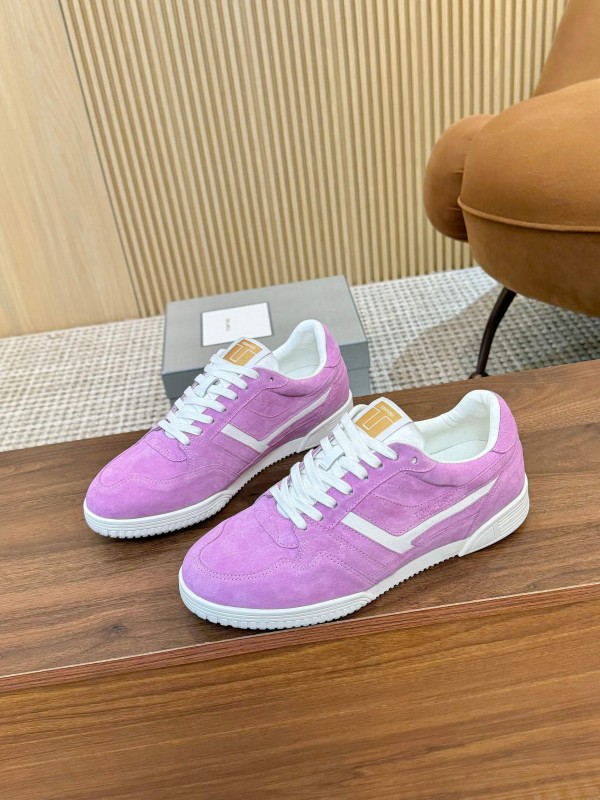 TOM FORD 2025 SS Casual Sneakers with Classic Color Blocking and Imported Leather Insole - AS00350