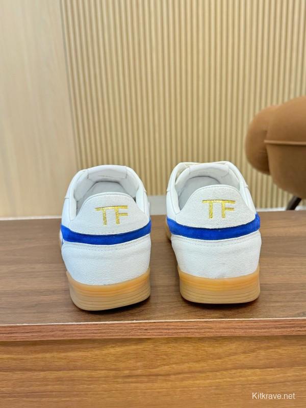 Tom Ford 2025 SS Casual Shoes with Classic Color Blocking and Imported Leather Insole - AS00350