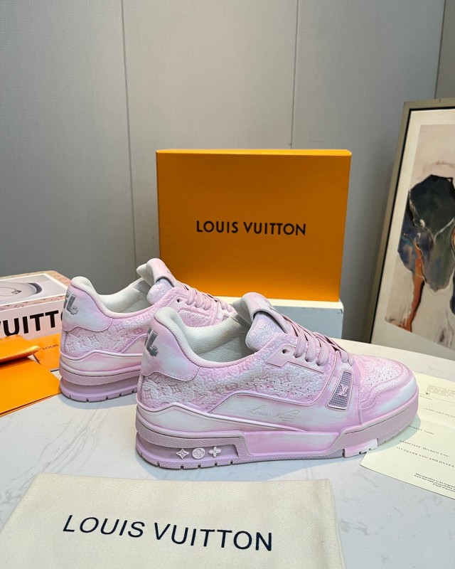 LV TRAINER Basketball Series Washed Sneakers - LY00430