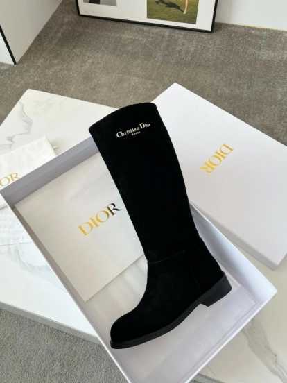 Dior 2025/SS Retro British Style Brogue New Knight Boots - LY00440