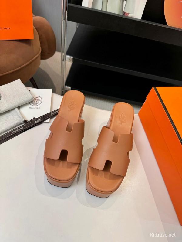 Brand Classic Platform Wedge Sandals with Waterproof Base - LY00