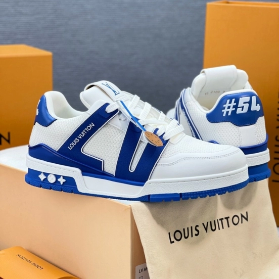 Louis Vuitton Trainer Sneaker Low 2025 SS New Colorway Unisex Casual Sports Basketball Shoes - LY00400
