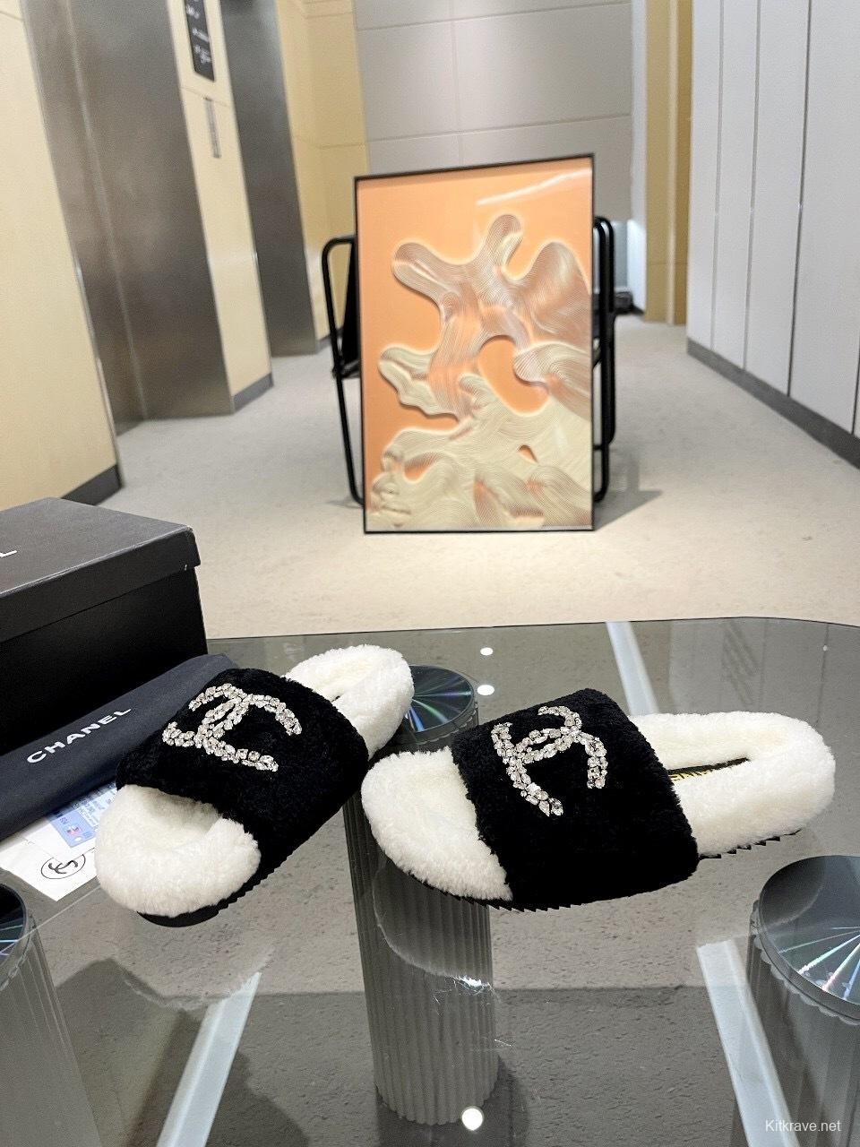 Chanel 2025 SS New Wool Slippers Soft Fine Wool - LY00280