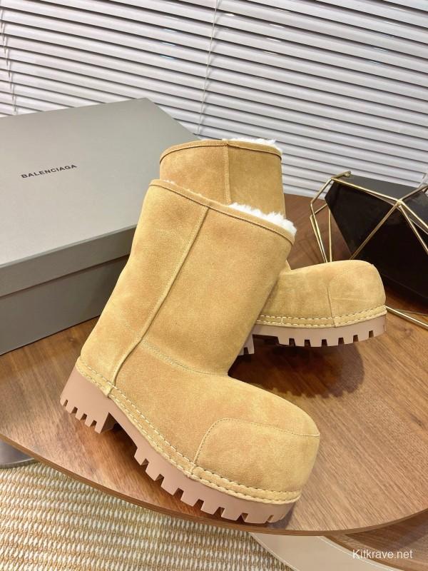 Balenciaga 2025 SS Oversized High Heel Snow Boots - AS00520