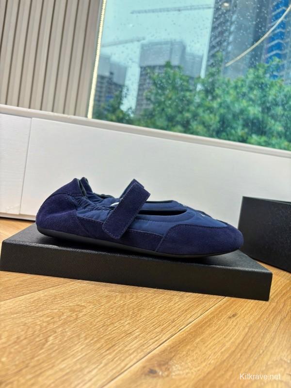 Prada 2025/SS Metal Toe Thin Sole Training Shoes Casual Footwear - LY00260