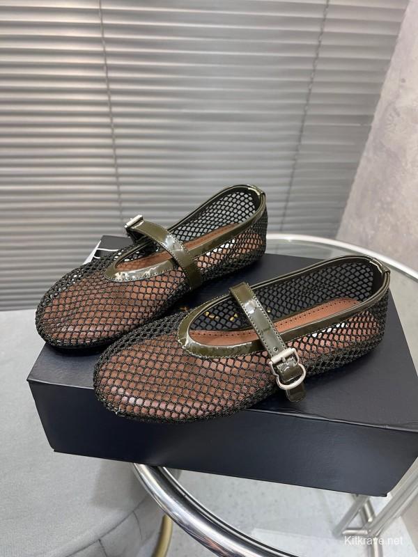 ALAIA 2025/SS New Color Mesh Flat Sandals Slippers - KFY00270