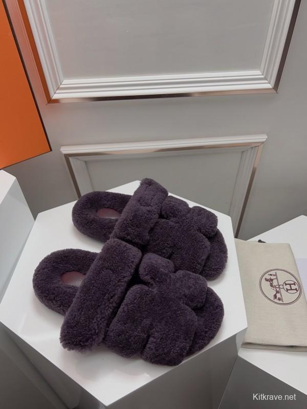 H ERLING Mao Slippers 2025 SS Collection Genuine Fur Comfort - LY00270