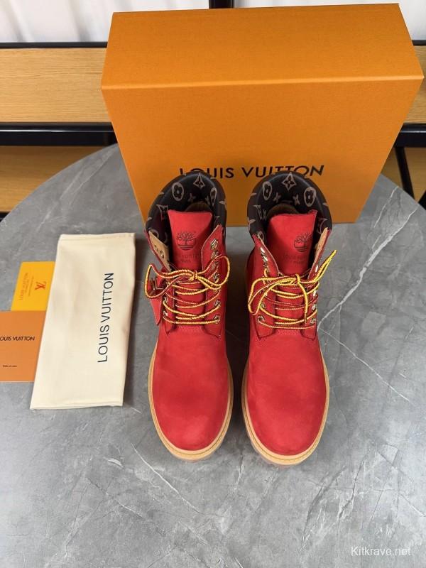 Timberland x LV Monogram Ankle Boots Waterproof Suede - LY00380