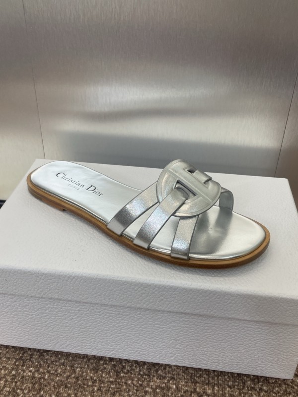Dior D-Club Jelly Color Hollow Layered Cross Strap Women's Sandals - KFY00280