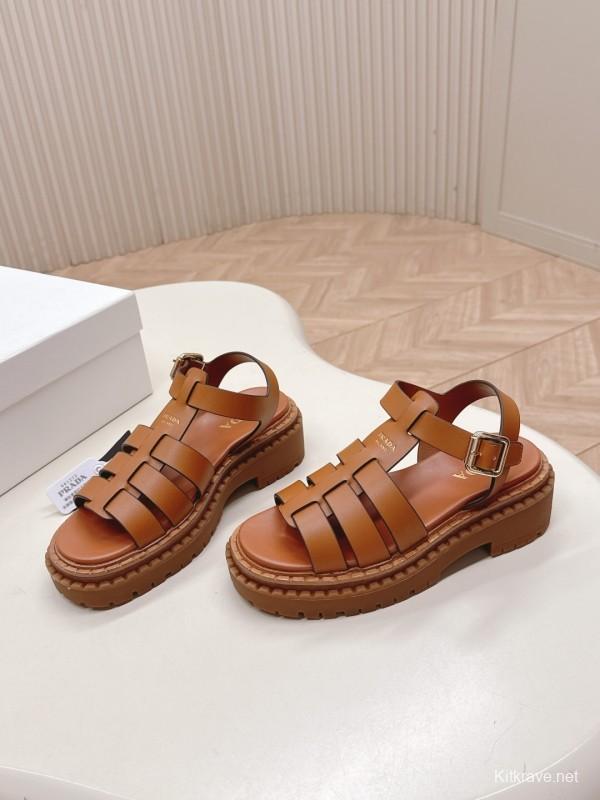 Prada Spring Summer 2025 Low-Top Sandals Roman Platform - LY00290