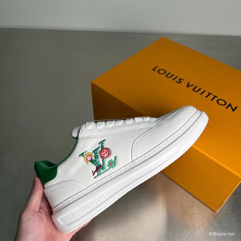 Louis Vuitton Beverly Hills Low-Top Fashion Sneakers Unisex Couple Style - YC