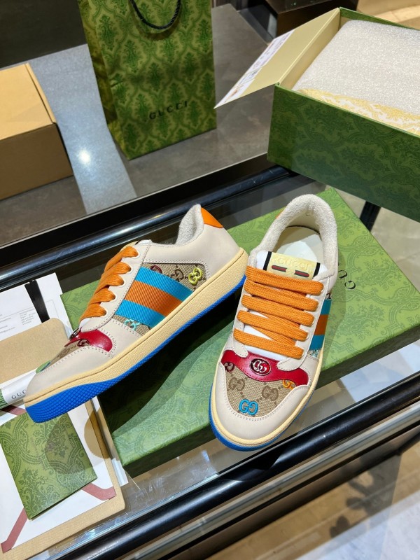 Gucci Distressed Sneakers 2025 SS Collection with Retro Design and Comfort Features - AS00270