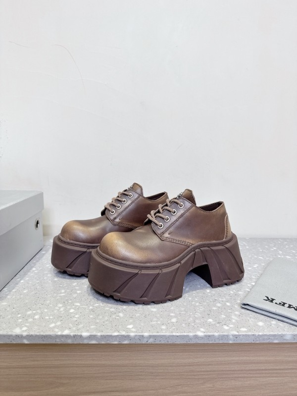 Smfk 2025 SS Collection Platform Derby Shoes with Thick Sole - LY00260
