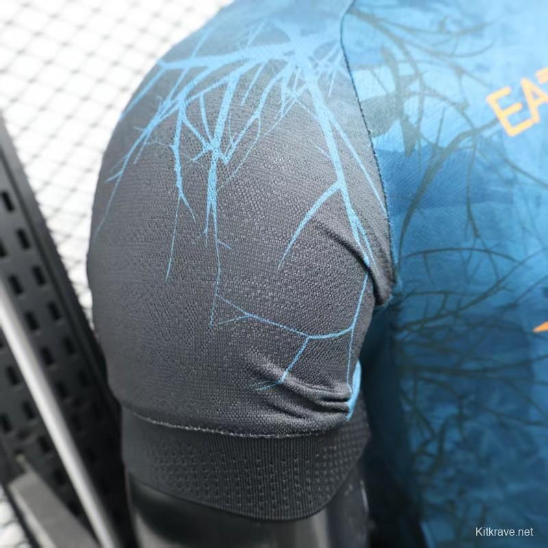 Player Version 25/26 Napoli Halloween Blue Jersey-Glow In Dark