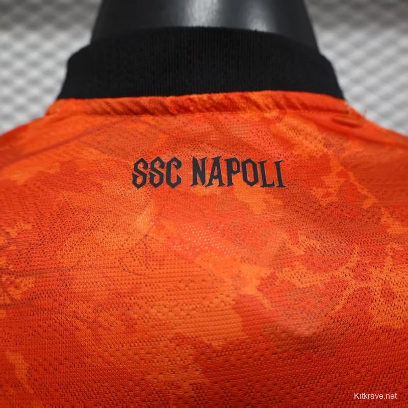 Player Version 25/26 Napoli Halloween Orange Jersey-Glow In Dark