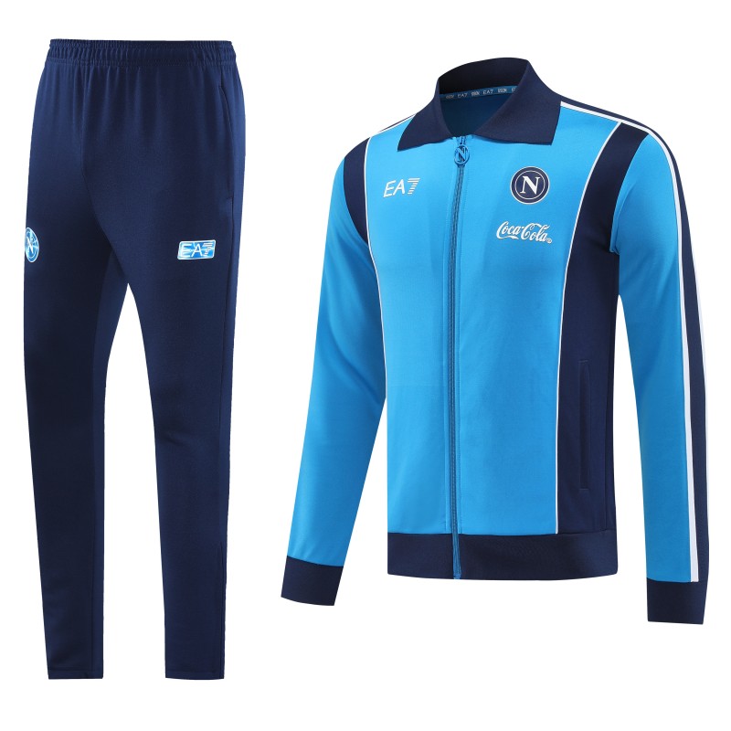 25/26 SSC Napoli Sky Blue Full zipper Jacket Tracksuit+ long pants