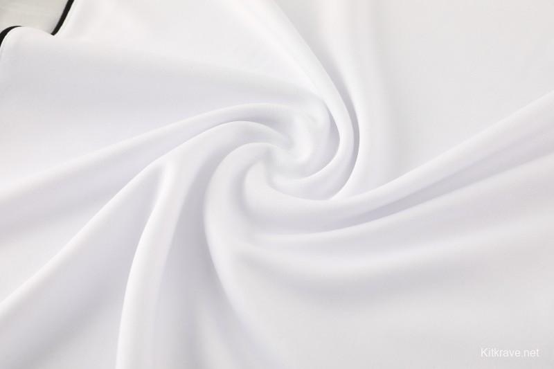 25/26  Adidas White Full zipper Jacket Tracksuit+ long pants