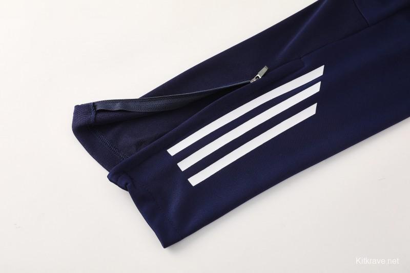 25/26  Adidas Navy Blue Full zipper Jacket Tracksuit+ long pants