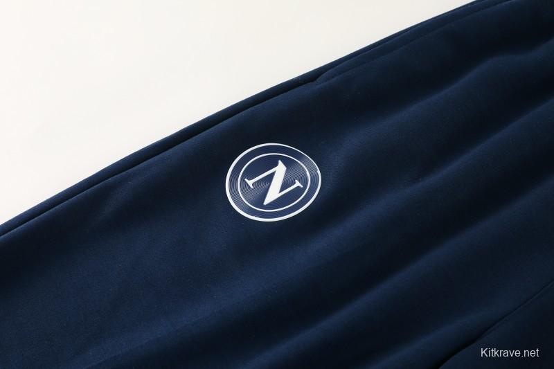 25/26  Napoli Sky Blue  Full zipper Jacket Tracksuit+ long pants