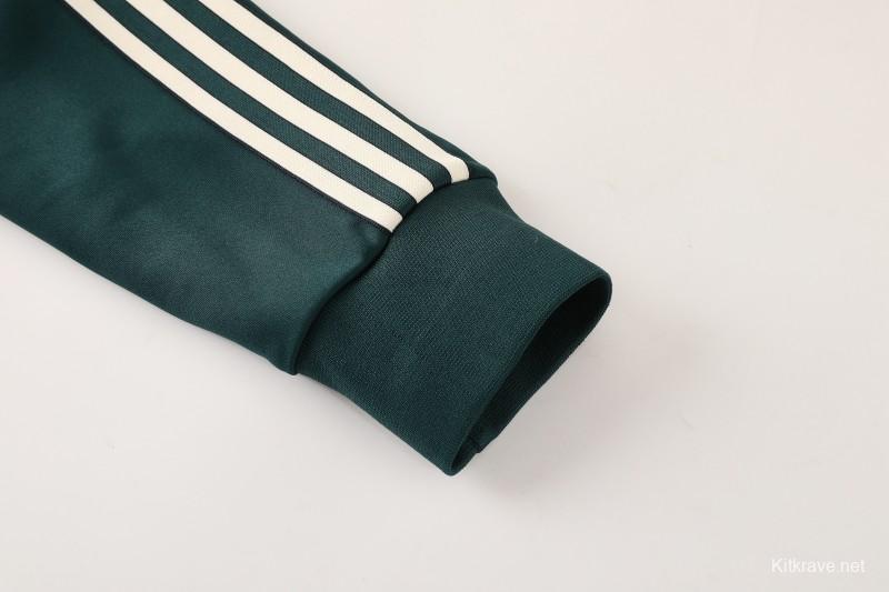 25/26  Juventus Retro Dark Green  Full zipper Jacket Tracksuit+ long pants