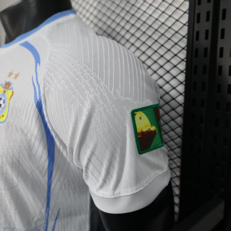 Player Version 2026 DR Congo Third White Blue Geometric Jersey