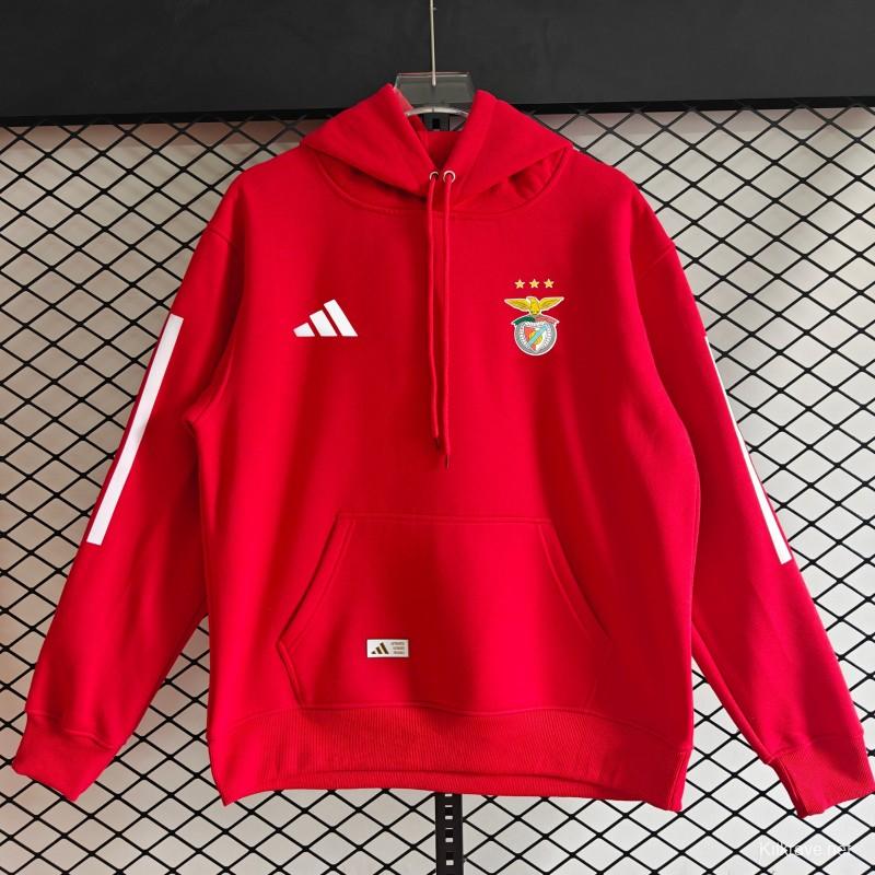 25/26 Benfica Embroidered Logo Hoodie 9 Colors